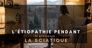 Femme enceinte soulagée de ses douleurs du bassin pendant la grossesse à Genève