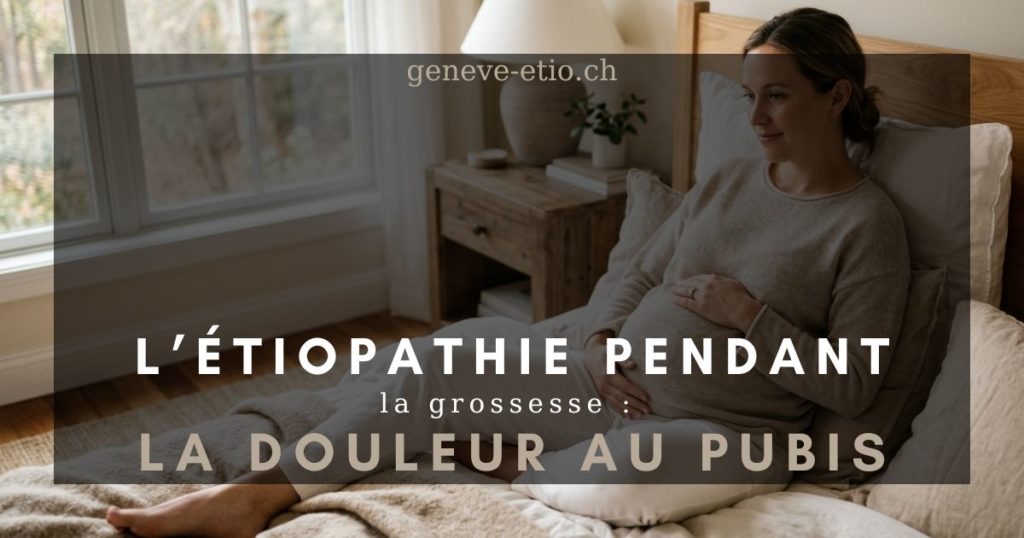 femme enceinte douleur pubis symphyse pubienne grossesse Genève